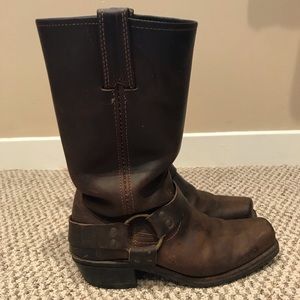 Vintage Frye harness boots - made in USA